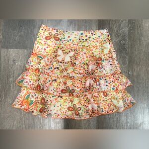 FINAL PRICE Y2K Bentley A Butterfly Tiered Skirt